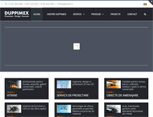 Tablet Screenshot of duppimex.ro